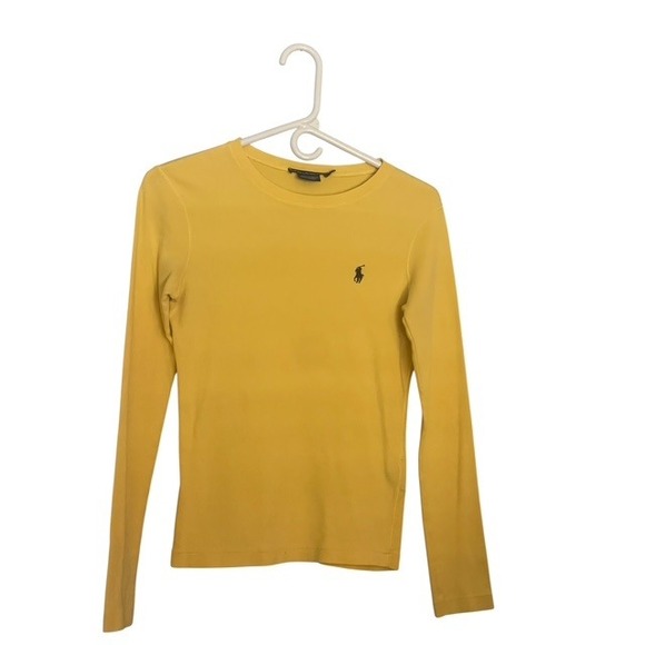 Ralph Lauren Tops - Ralph Lauren Sport Yellow Long Sleeve Top Women's Small Pony Logo